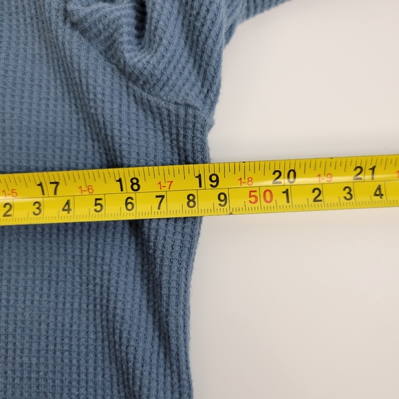 Justice League Mens M Thermal Pullover Shirt Blue - Picture 8 of 9